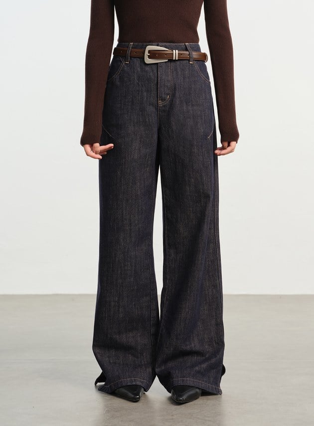 慵懶水洗感牛仔褲