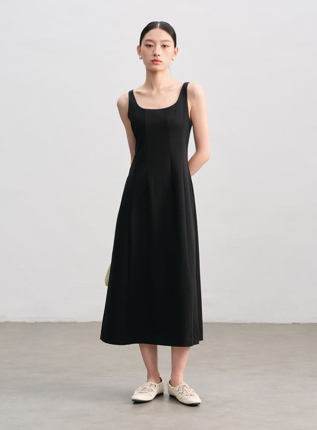 簡約連身A字裙