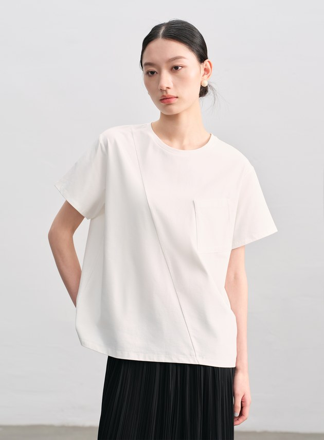 涼感抑菌撞色T-Shirt