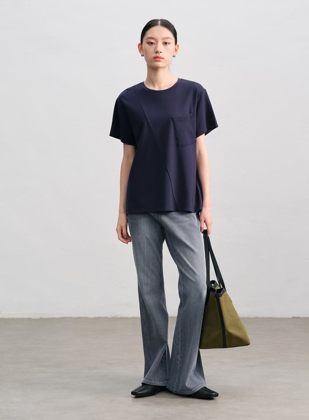 涼感抑菌撞色T-Shirt