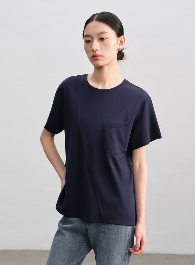 涼感抑菌撞色T-Shirt