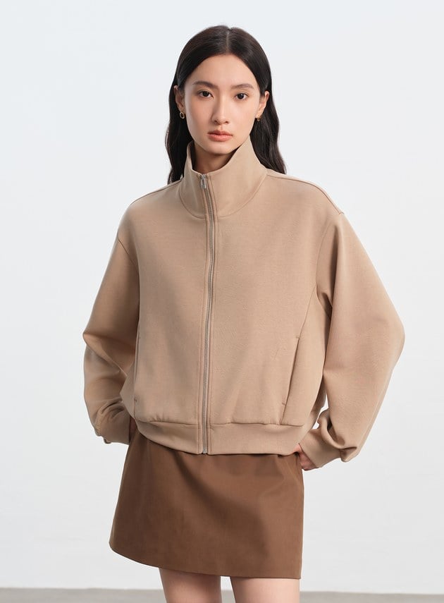 舒適小立領休閒外套