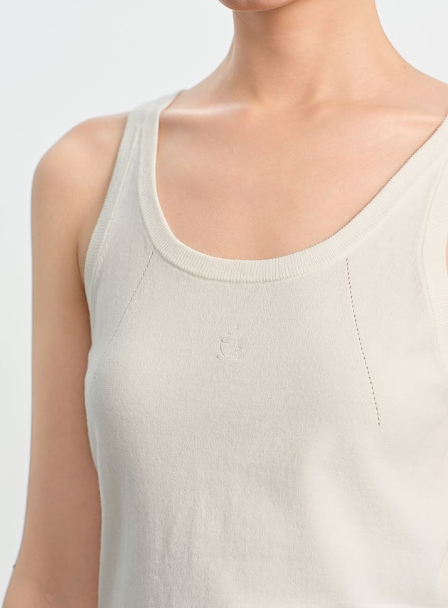 無袖圓領彈性背心