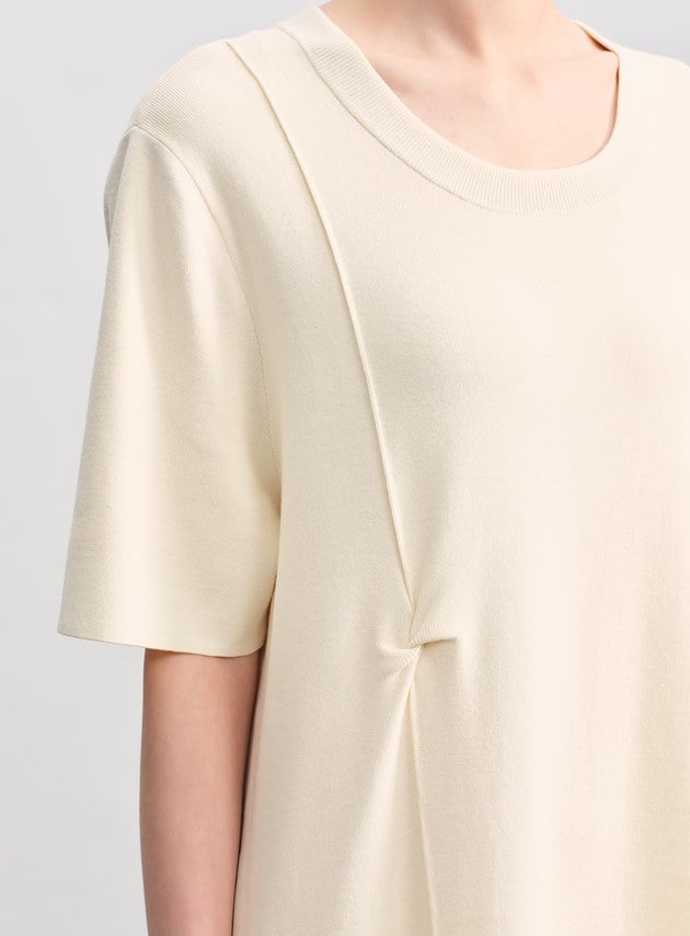 扭結針織連身裙