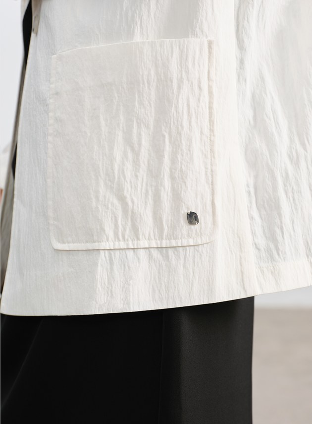 肌理感棉質西裝外套