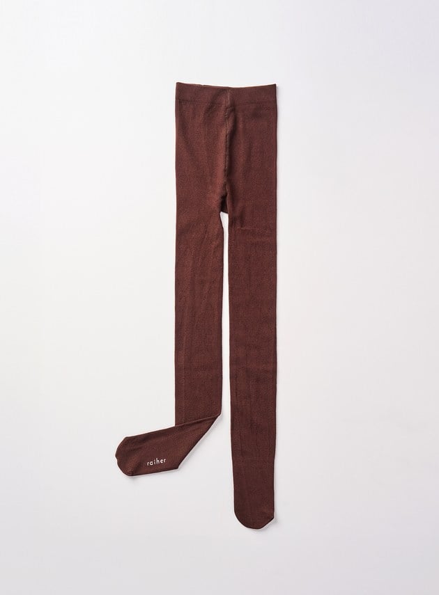 鏤空格紋提織褲襪