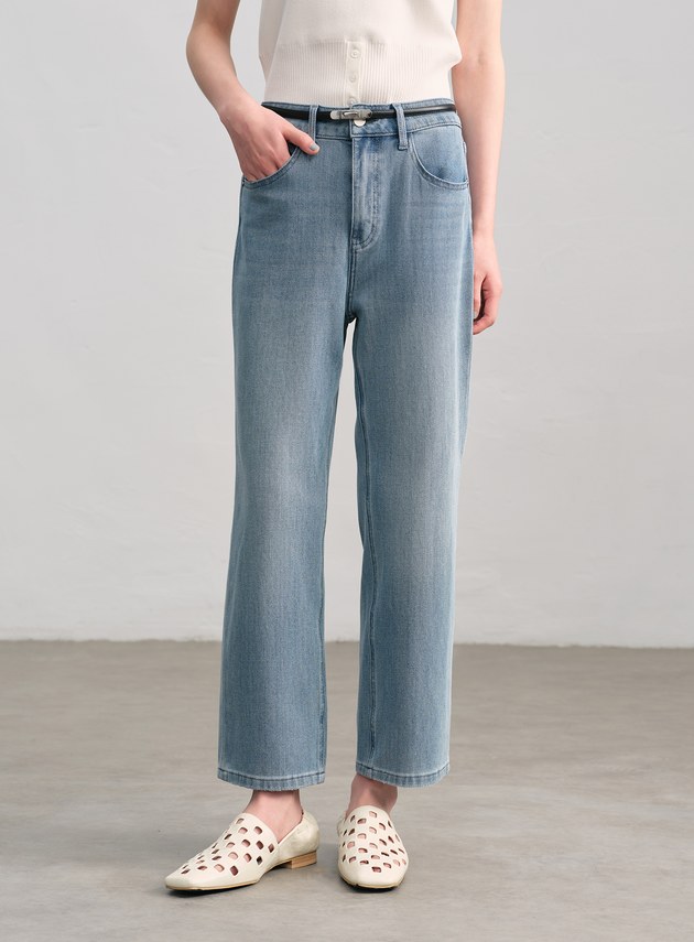 簡約方形金屬頭皮帶