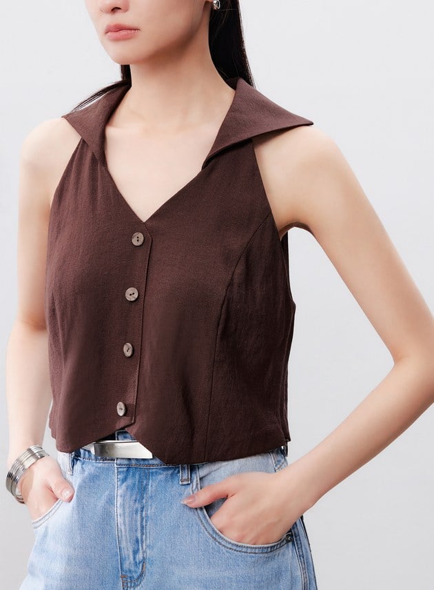 涼感修身比翼領BraTop