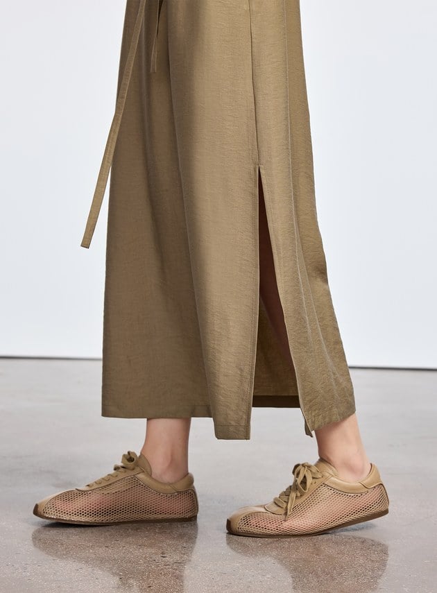 雲感天絲亞麻洋裝