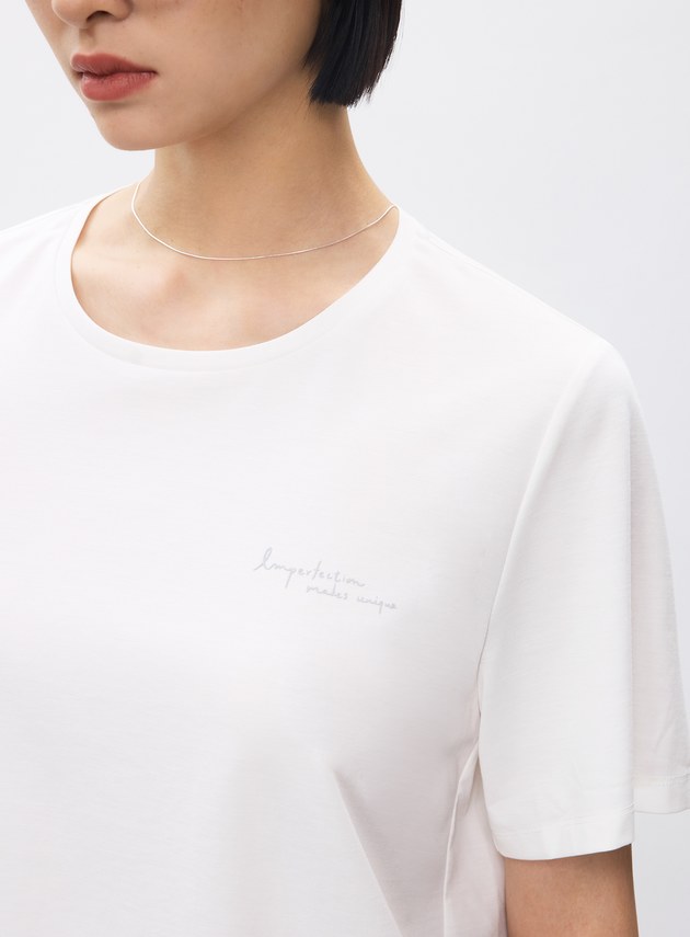 涼感天絲寬鬆印花T恤