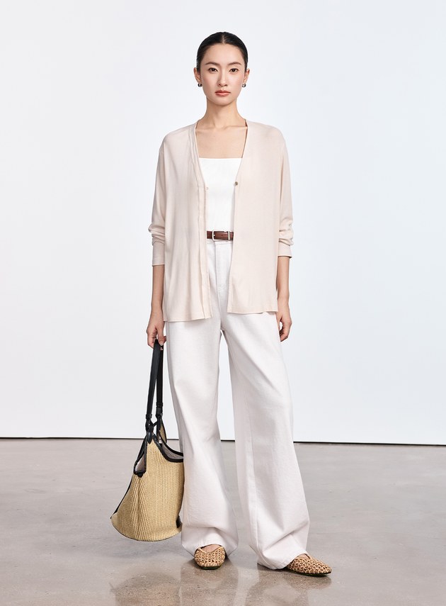 雲感天絲透氣罩衫