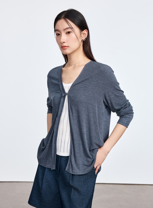 雲感天絲透氣罩衫