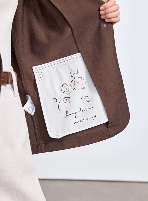 雲感天絲亞麻西裝外套