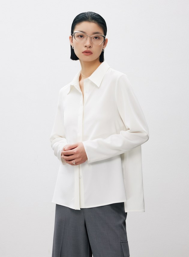 極簡垂感H型襯衫
