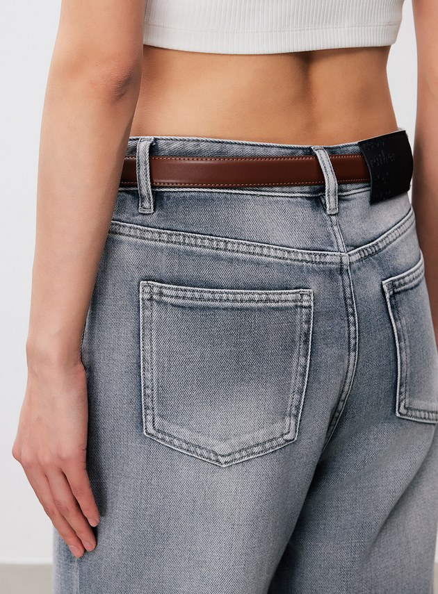 率性金屬方框皮帶