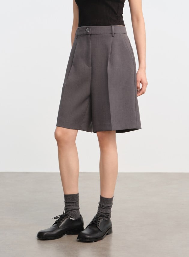 挺廓感西裝五分褲