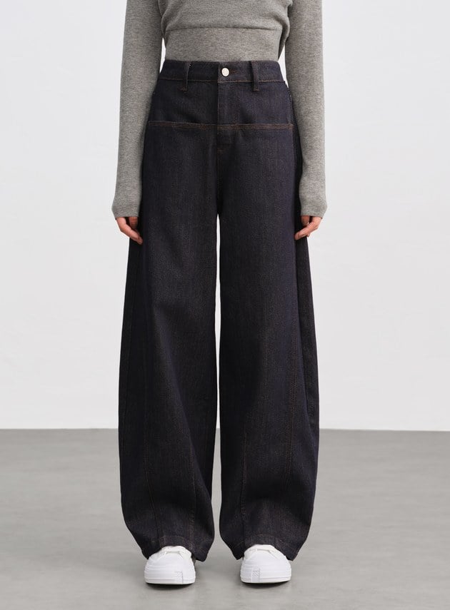 經典修身彎刀牛仔褲