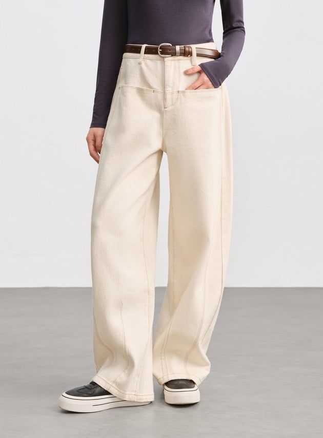 經典修身彎刀牛仔褲