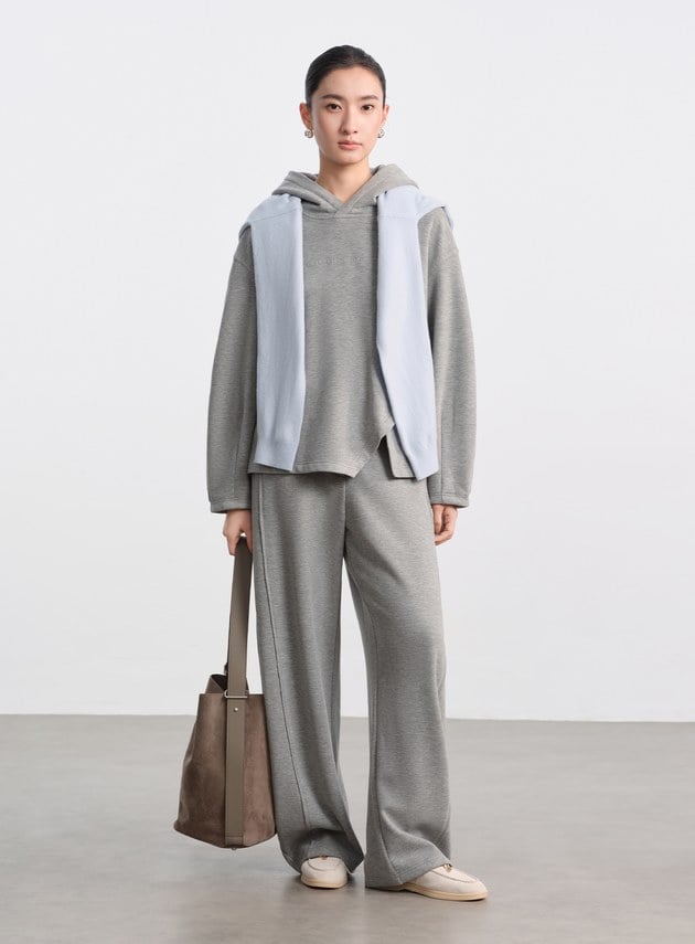 極簡慵懶連帽休閒衛衣