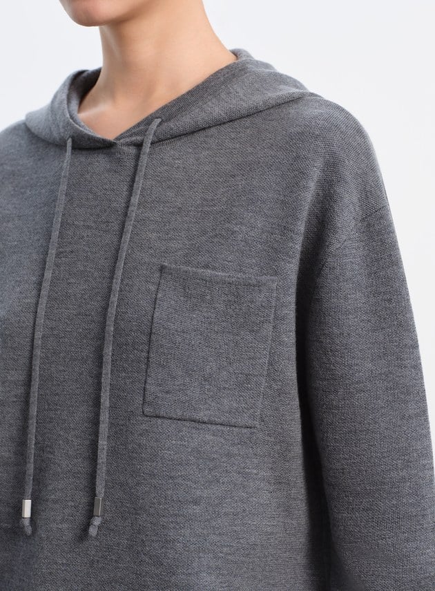 純羊毛連帽衛衣