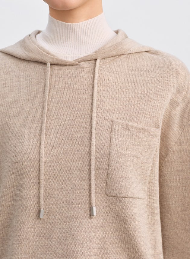 純羊毛連帽衛衣