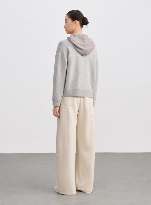 100%美麗諾羊毛針織棒球衫