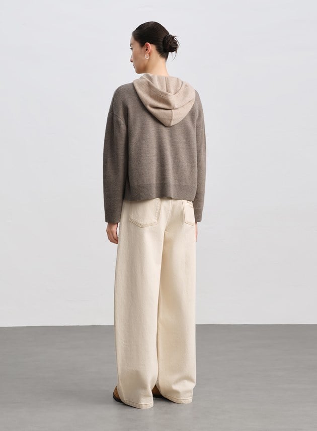 100%美麗諾羊毛針織棒球衫