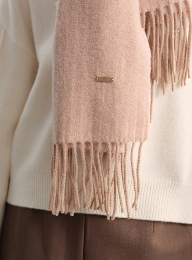 100%羊毛經典流蘇圍巾