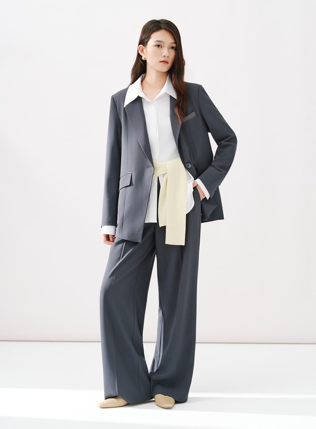 Signature Suit - 簡約不對稱西裝外套