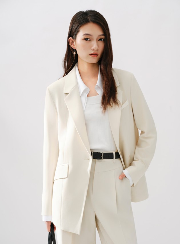 Signature Suit - 簡約不對稱西裝外套