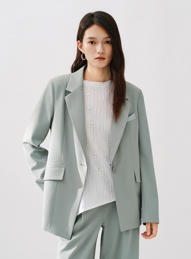 Signature Suit - 簡約不對稱西裝外套