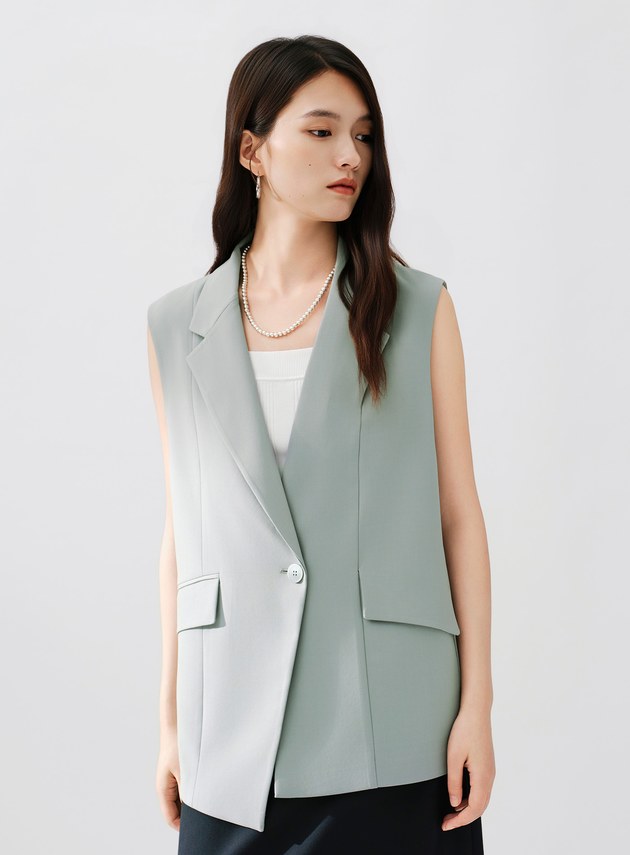 Signature Suit - 簡約不對稱西裝背心