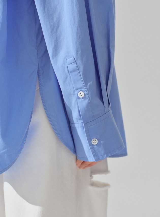 男女適穿刺繡 Logo 寬鬆襯衫