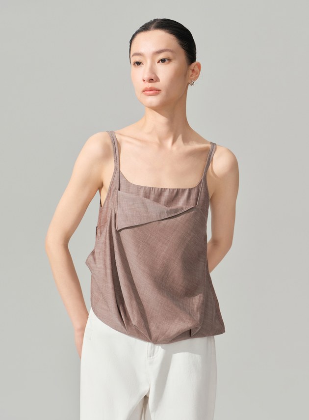 垂墜感雙層假兩件Bra背心