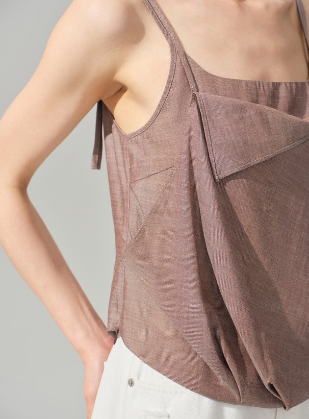 垂墜感雙層假兩件Bra背心