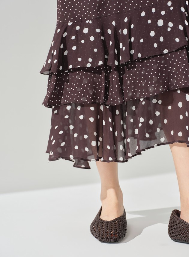 DISNEY｜波點不對稱蛋糕裙