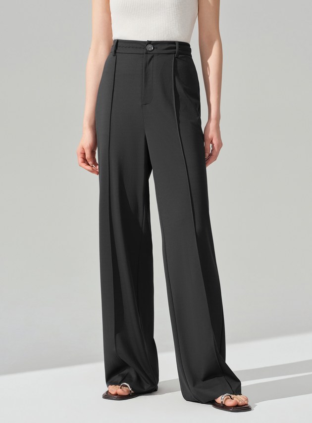 經典不對稱立體剪裁西裝褲