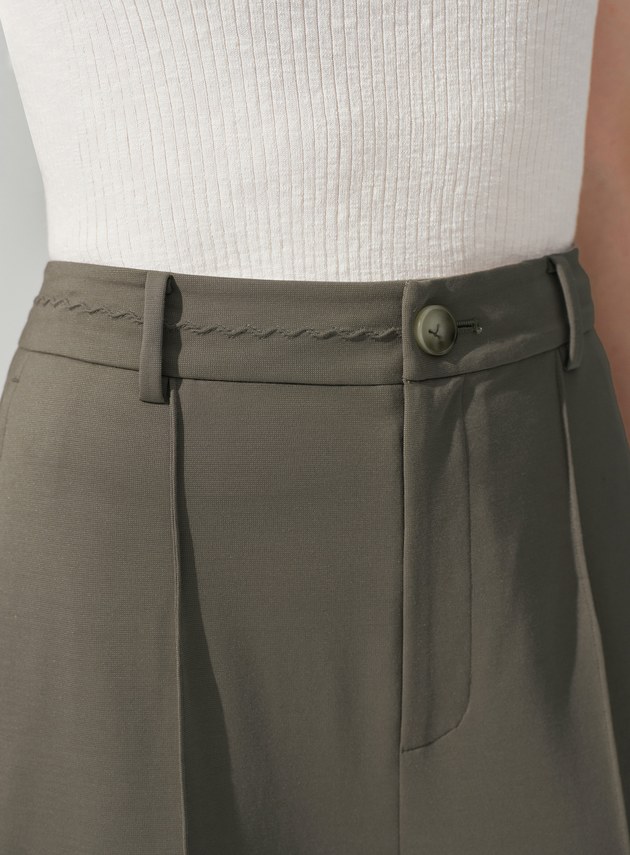 經典不對稱立體剪裁西裝褲