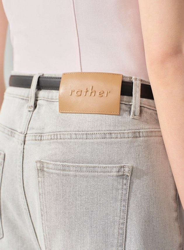 DISNEY｜低腰側割破牛仔寬褲