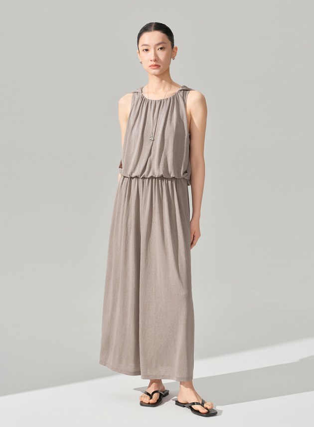 優雅垂墜收腰洋裝