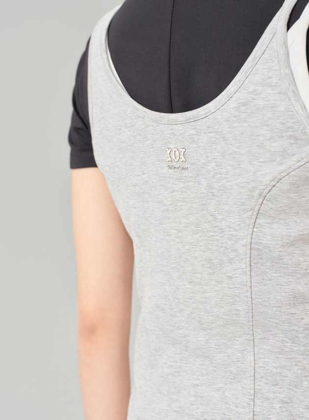 DISNEY｜不對稱肩帶修身背心