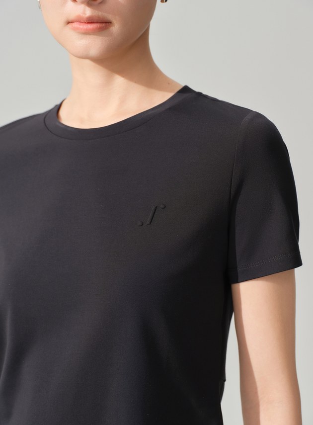 後背扭結涼感短袖上衣