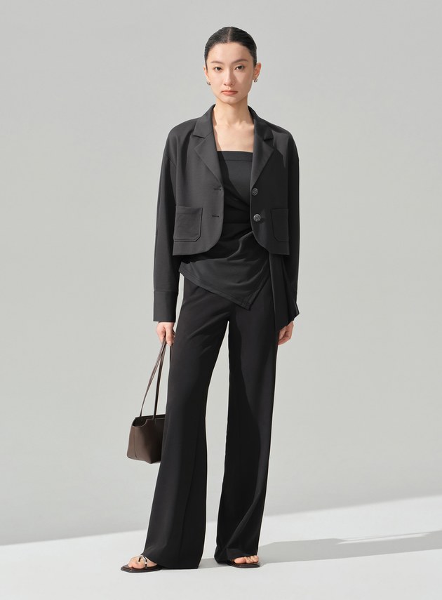 經典短版西裝外套