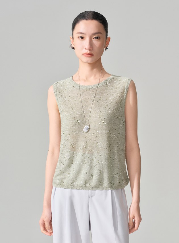 竹節紗輕盈背心