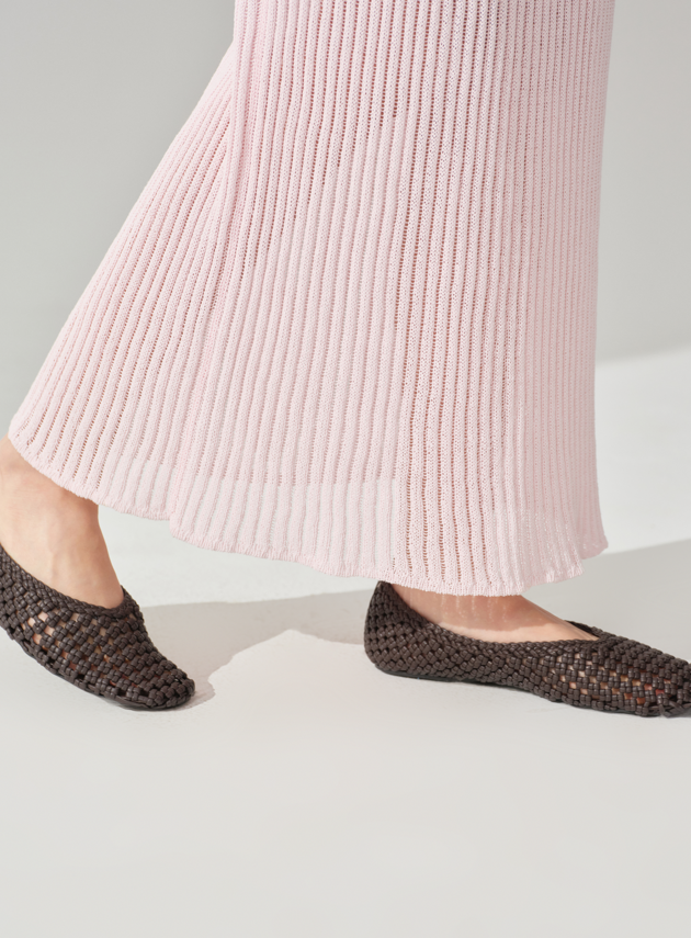 慵懶直身混紡長裙