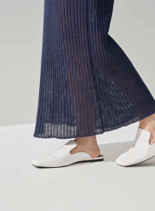 慵懶直身混紡長裙