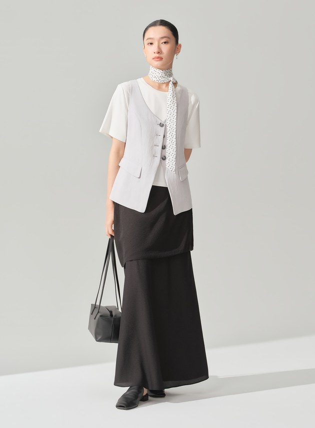 DISNEY｜波點長絲巾