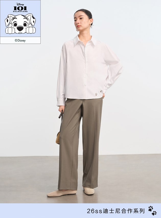 DISNEY｜趣味刺繡百搭襯衫