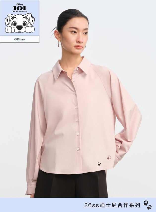 DISNEY｜趣味刺繡百搭襯衫