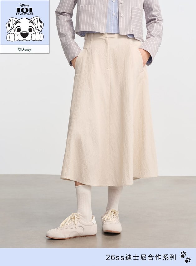 DISNEY｜經典層次結構A字裙